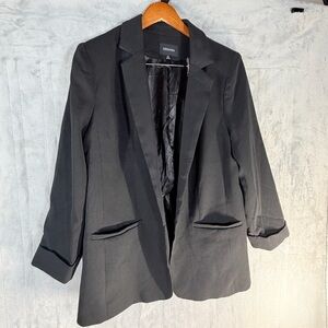 Zenana outfitters Black Open Front Blazer Jacket Women’s XL